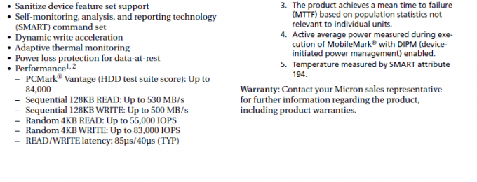 Chip de memoria del SSD de MTFDDAV512TBN-1AR15ABHA, unidad de disco duro externa del SSD 1100 512gb